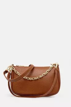 Кожаная сумка Answear Lab, коричневый