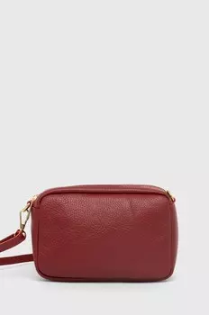 Кожаная сумка Answear Lab, красный