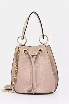 Кожаная сумка Answear.Lab, розовый