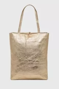 Кожаная сумка Answear Lab, золотой