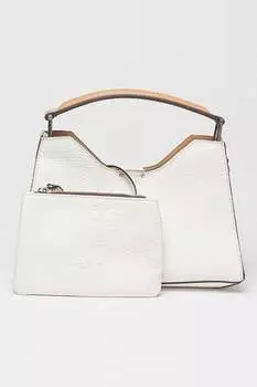 Кожаная сумка Aurora со съемной сумкой для туалетных принадлежностей Gianni Chiarini, белый