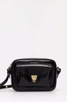 Кожаная сумка BEAT SHINY CAL Coccinelle, черный