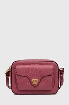 Кожаная сумка Beat Soft Coccinelle, розовый