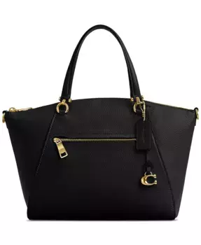 Кожаная сумка Bella через плечо COACH, черный