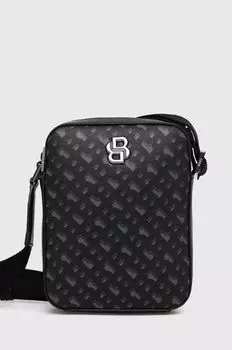 Кожаная сумка Boss, черный