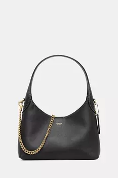 Кожаная сумка Brooklyn 21 Coach, черный