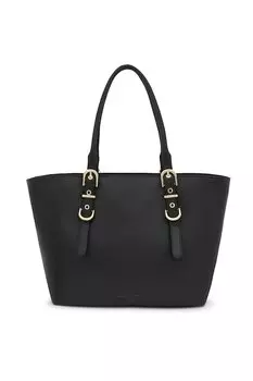 Кожаная сумка BUCKLES Tous, черный