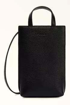 Кожаная сумка Camelia Furla, черный