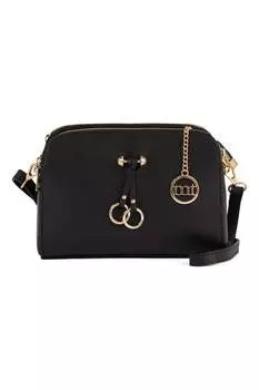 Кожаная сумка Certosa с тиснением Mia Tomazzi, черный