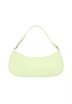 Кожаная сумка через плечо 34 см PATRIZIA PEPE, цвет Light Sunny Lime