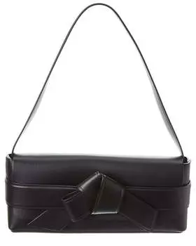 Кожаная сумка через плечо Acne Studios Musubi, черный