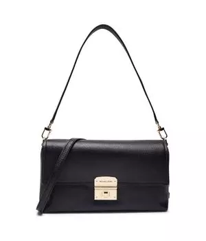 Кожаная сумка через плечо Addie Michael Kors, черный
