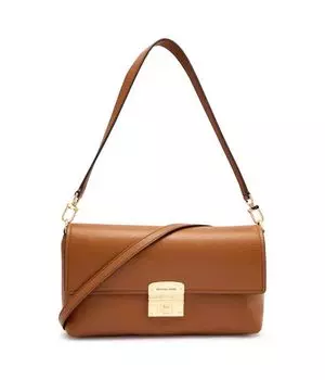 Кожаная сумка через плечо Addie Michael Kors, коричневый