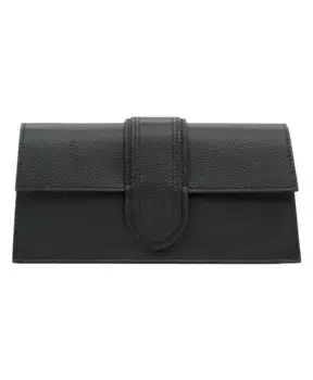 Кожаная сумка через плечо элегантного стиля Estro, черный