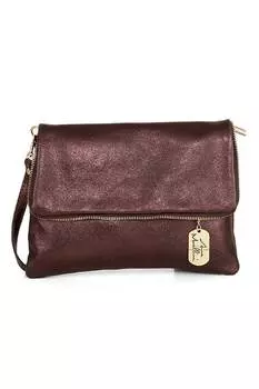 Кожаная сумка через плечо Anna Morellini, коричневый