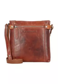 Кожаная сумка через плечо Antique Buff 22 см The Chesterfield Brand, цвет Cognac