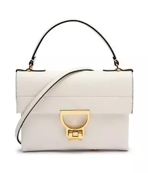 Кожаная сумка через плечо arlettis Coccinelle, экрю