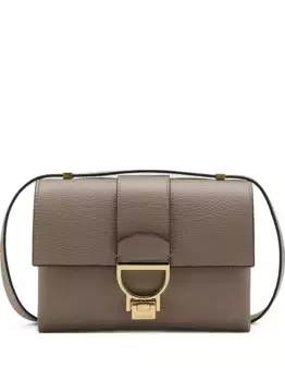 Кожаная сумка через плечо Arlettis с клапаном Coccinelle, коричневый