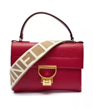 Кожаная сумка через плечо arlettis signature Coccinelle, красный