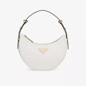 Кожаная сумка через плечо Arqu Prada, белый