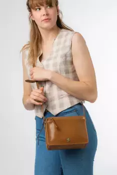 Кожаная сумка через плечо 'Aurora' Conkca London, коричневый