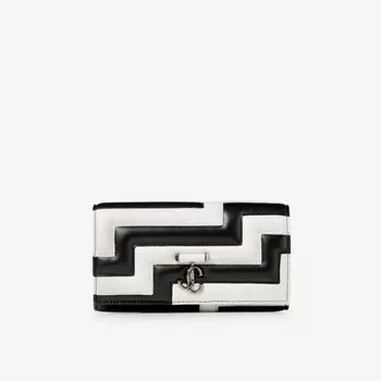 Кожаная сумка через плечо Avenue Jimmy Choo, серебряный