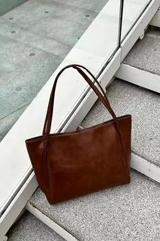 Кожаная сумка через плечо B1008 A Teen Project, загар