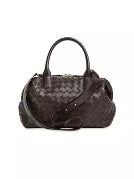 Кожаная сумка через плечо Bauletto Intrecciato среднего размера Bottega Veneta