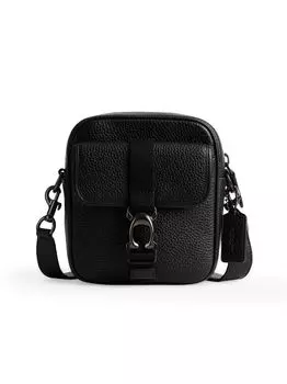Кожаная сумка через плечо Beck COACH, черный