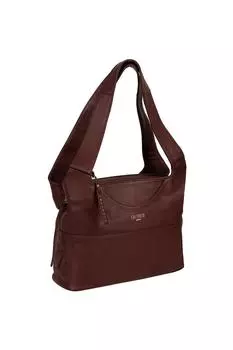 Кожаная сумка через плечо 'Boston' Cultured London, коричневый