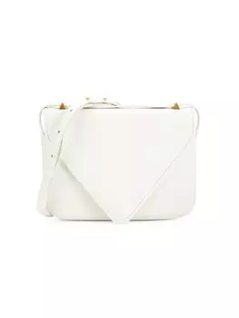 Кожаная сумка через плечо Bottega Veneta, белый