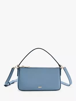 Кожаная сумка через плечо Bryant DKNY, прибрежный синий