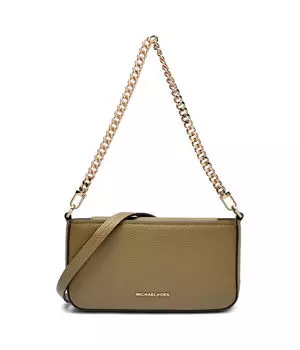 Кожаная сумка через плечо Bryant Michael Kors, серый