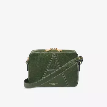 Кожаная сумка через плечо Camera 'a' Aspinal Of London, зеленый
