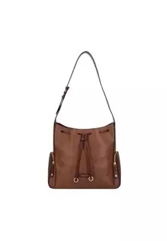 Кожаная сумка через плечо Carlotta 34 см THE BRIDGE, цвет Marrone