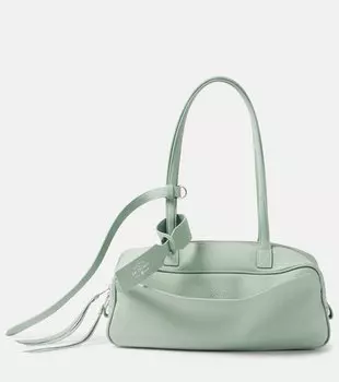 Кожаная сумка через плечо Carrie Small Balenciaga, Mineral Green