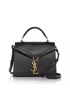 Кожаная сумка через плечо Cassandra Mini с ручкой сверху Saint Laurent