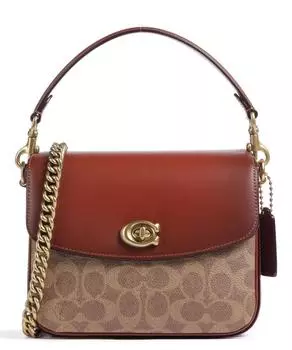 Кожаная сумка через плечо Cassie 19 Coach, коричневый