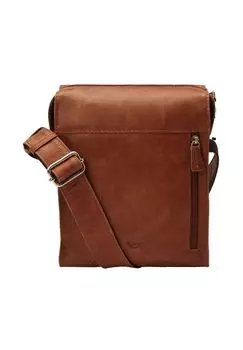 Кожаная сумка через плечо City Cowboy Clark 21 см VOi, цвет Cognac