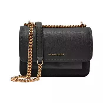 Кожаная сумка через плечо Claire Michael Kors, черный