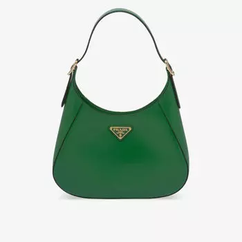 Кожаная сумка через плечо Cleo Prada, зеленый