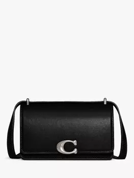 Кожаная сумка через плечо Coach Bandit, черная