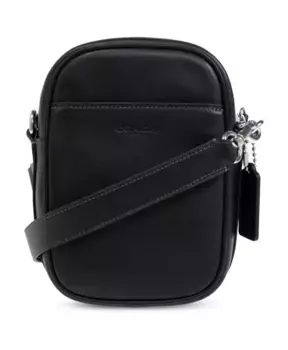Кожаная сумка через плечо Coach, черный