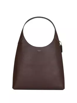 Кожаная сумка через плечо Coach с верхней ручкой, коричневый
