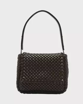 Кожаная сумка через плечо Cobble Intrecciato Bottega Veneta