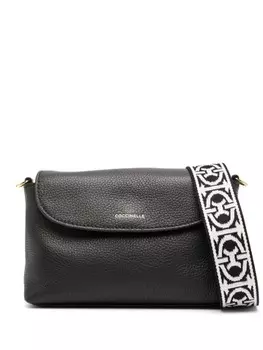 Кожаная сумка через плечо Coccinelle, черный
