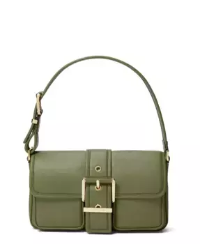 Кожаная сумка через плечо Colby Small Michael Kors, зеленый