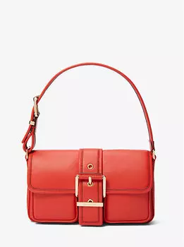 Кожаная сумка через плечо Colby среднего размера Michael Kors, коралловый