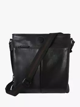 Кожаная сумка через плечо compass OSPREY LONDON, черный