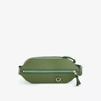 Кожаная сумка через плечо convertible sling Loewe, зеленый